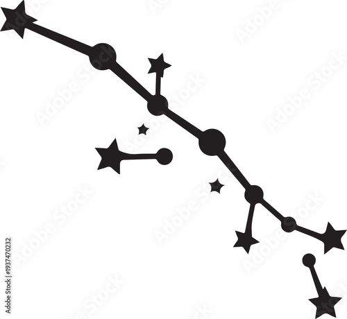 Elegant custom star map wall panel design featuring a celestial night sky layout with stars and constellation-inspired details.