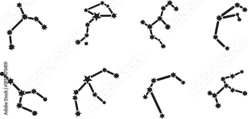 Elegant custom star map wall panel design featuring a celestial night sky layout with stars and constellation-inspired details.