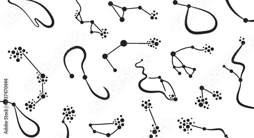 Elegant custom star map wall panel design featuring a celestial night sky layout with stars and constellation-inspired details.