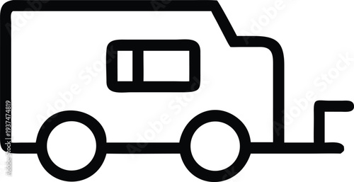 Small recreational camper van for road trips and adventurous outdoor lifestyle exploration