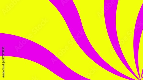 Abstract bright yellow magenta waves motion