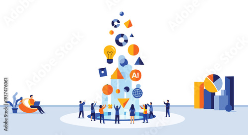 Multidisciplinary Team Leveraging Artificial Intelligence and Data Analytics to Drive Digital Transformation for B2B Marketing Success