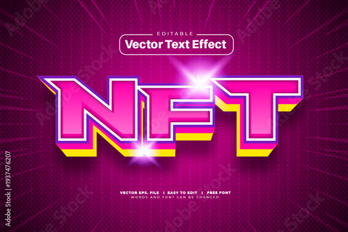 3D  Bold NFT Text Effect