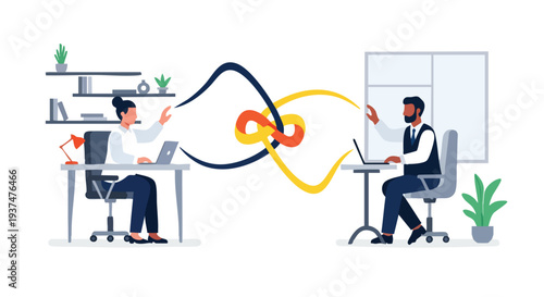 Seamless business integration and collaborative workflow between remote teams using advanced digital solutions