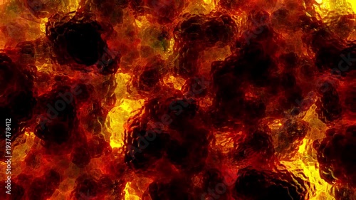 Dynamic abstract motion graphics featuring fluid liquid-like textures flowing across a foggy glass surface with soft blurred floral colors behind it. Dreamy organic movement with vibrant gradients and