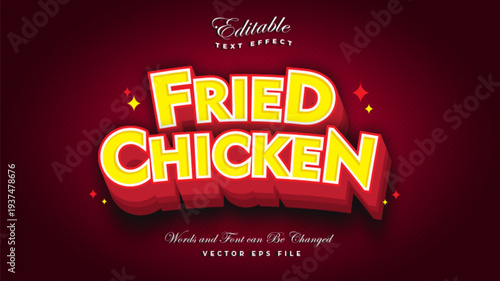 Fried Chicken Text Effect