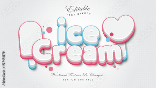 Ice Cream Text Effect