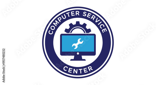 Computer Service Center Logo Design.