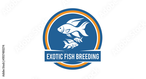 Exotic Fish Breeding Logo Design.