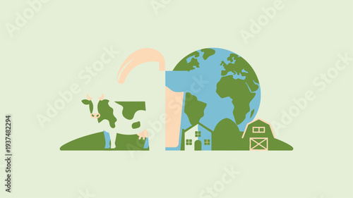 Global farm sustainability number one concept