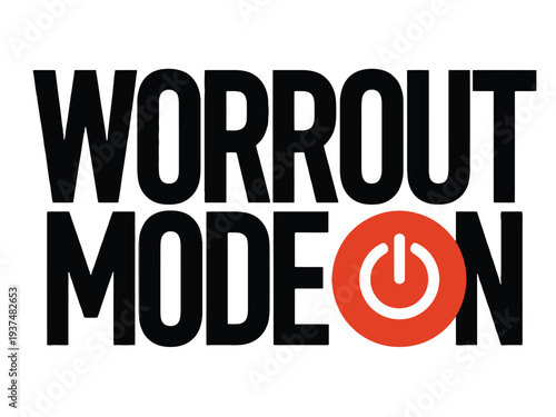 Workout Mode On Typography Design