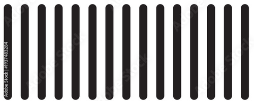 Simple striped graphic print. Texture of prison bar. Vector  illustration.