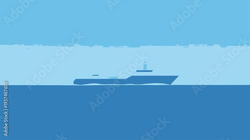 Ship boat ocean travel minimalist