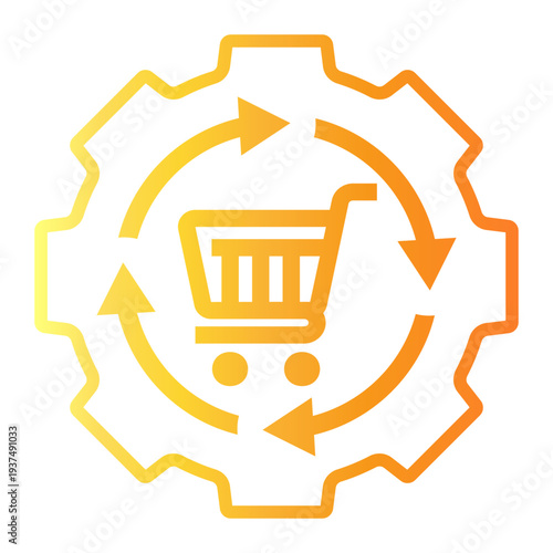 capital Line Gradient Icon