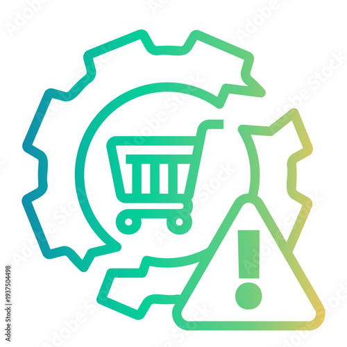 market Line Gradient Icon