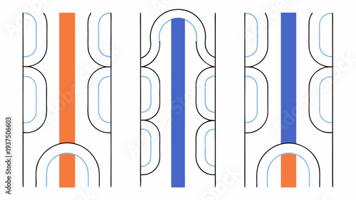 Monochrome vertical line composition creating rhythmic visual balance. Modern minimalist poster perfect for contemporary apartments and stylish wall decor.