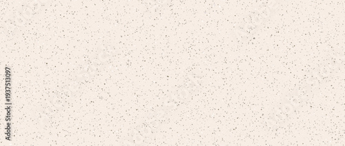Beige seamless stone texture. Light ecru grain noise background with speckles, flecks, particles. Distress repeated gritty pattern wallpaper. Craft dotted paper surface. Vector material speck backdrop
