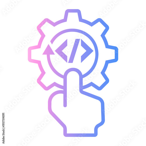 project Line Gradient Icon