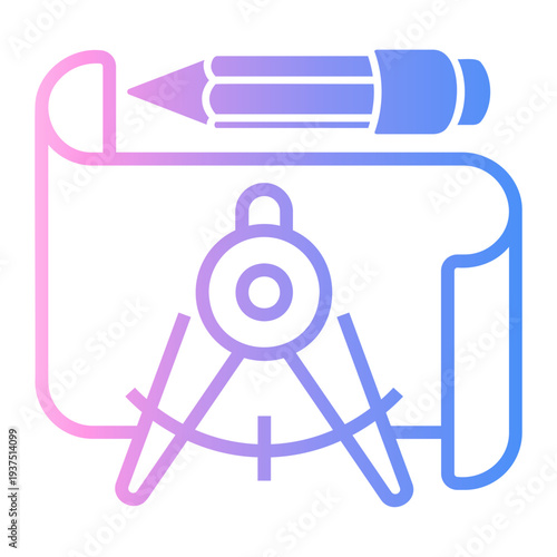 project Line Gradient Icon