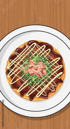 Okonomiyaki Japanese Food