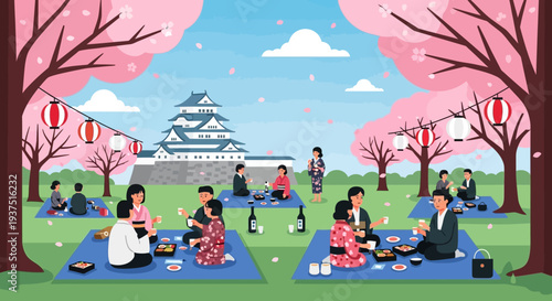 Japanese Cherry Blossom Picnic