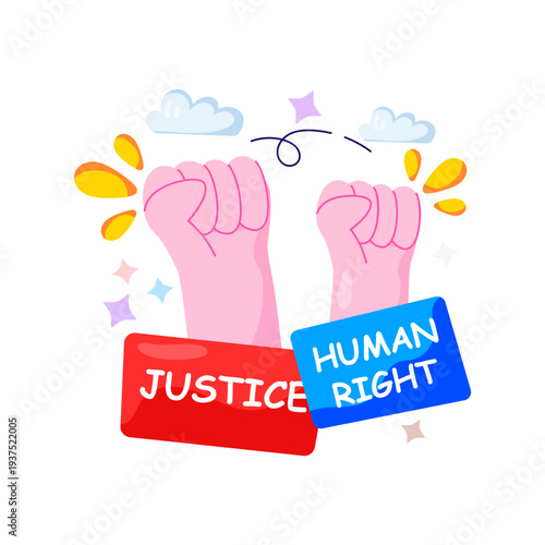 A beautiful design illustration of human rights 