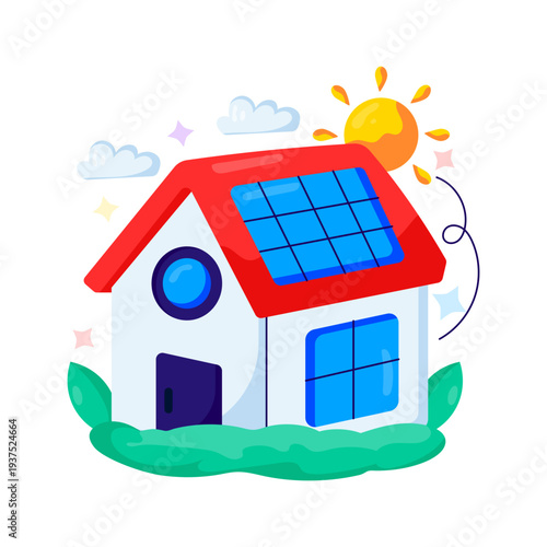 Vector design of solar home