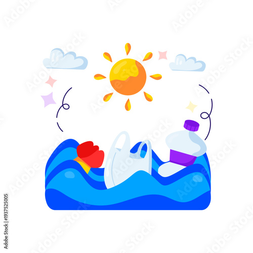 Perfect design illustration of water pollution