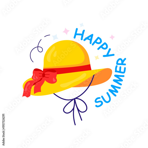 Hat illustration in flat design