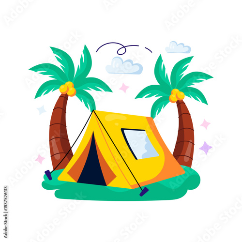 A unique design illustration of cottage 