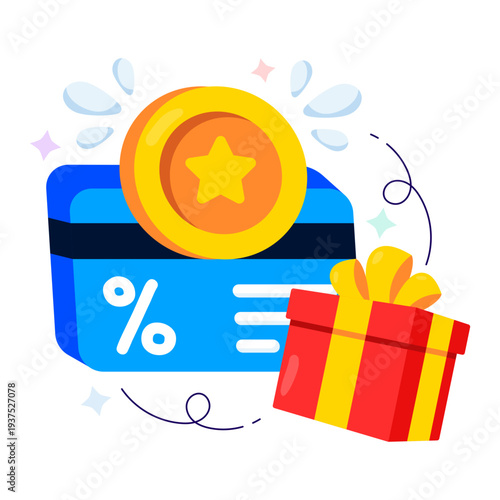 Premium download illustration of loyalty card