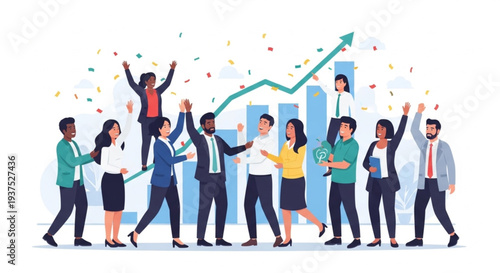 business people on abstract background