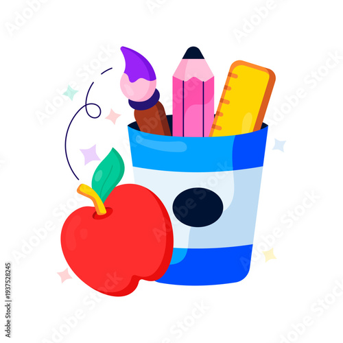        A premium download vector of stationery holder 