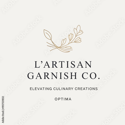 LArtisan Garnish Co Logo with Leaves.