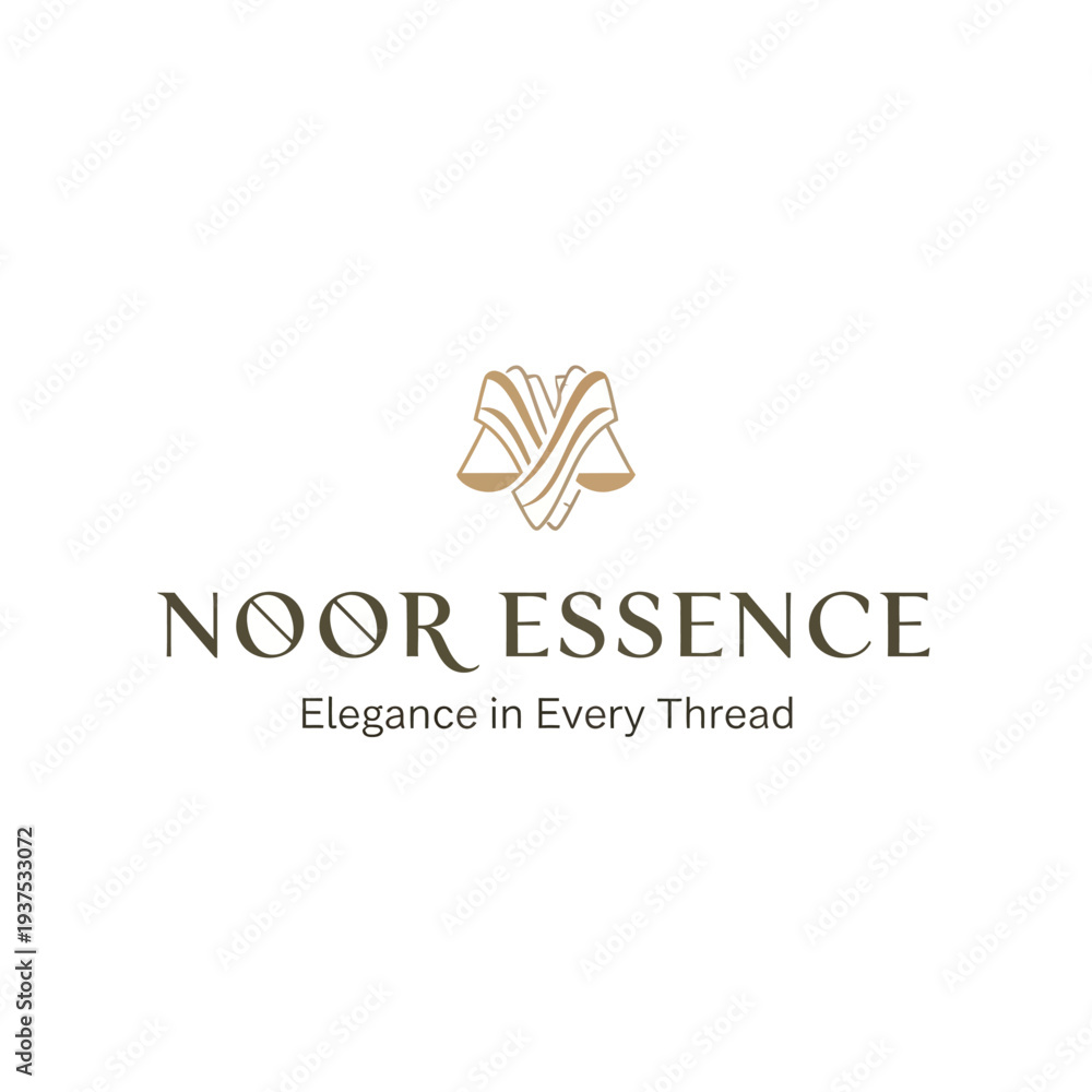 Obraz premium Luxury Fabric Logo Design Elegance Thread.