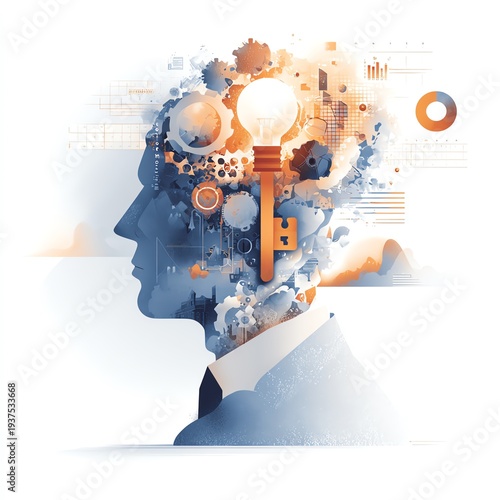 Wallpaper Mural Growth mindset and leadership development concept Torontodigital.ca