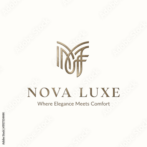 Nova Luxe Logo Elegant Luxury Design.