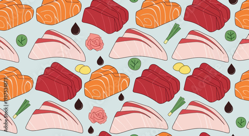 Japanese Sashimi Pattern