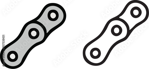 Bicycle Chain Icon Vector Illustration.