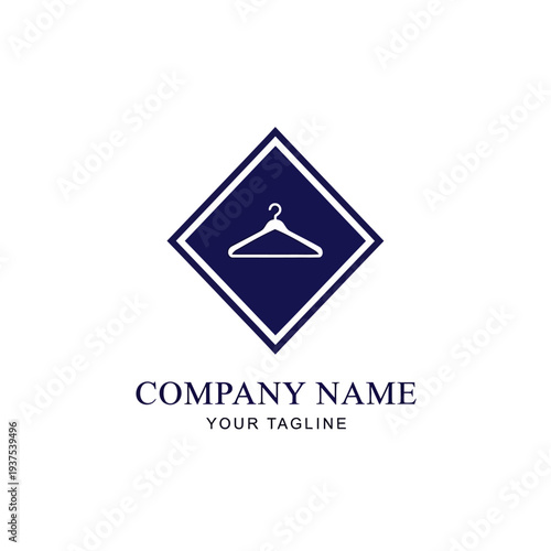 Tableau sur toile Clothing Hanger Logo Design Template.