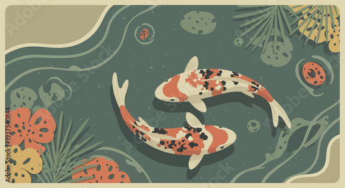 Koi Fish Pond Serenity