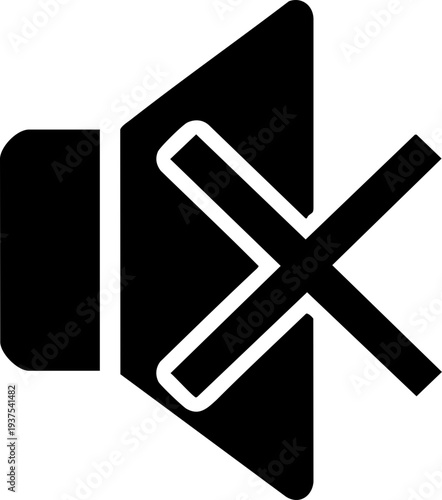 No Sound Mute Speaker Icon