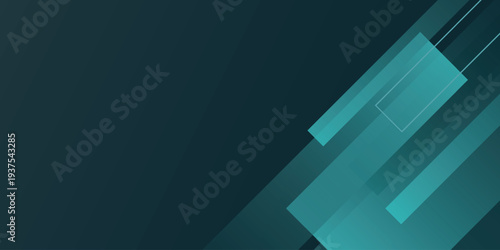 Dark green background with overlapping glowing geometric layers. Modern and futuristic design for cover, brochure, certificate, website, and presentation. VOL. 5