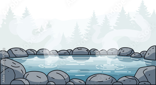 Hot Spring Nature Landscape