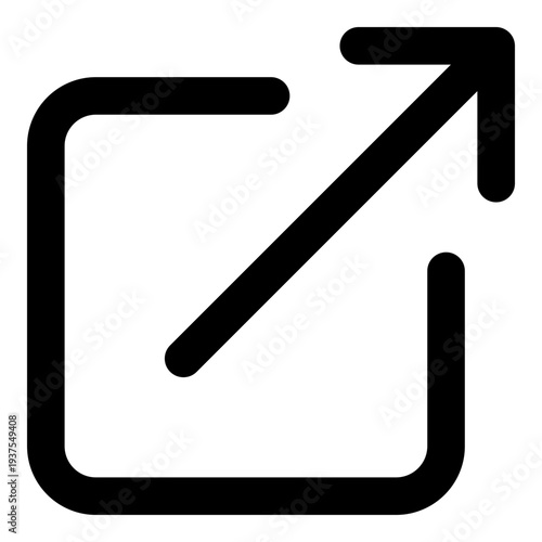 Modern upward trend arrow symbol for growth and progress