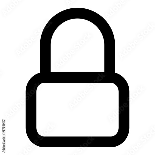 Secure locked padlock icon for protection and safety