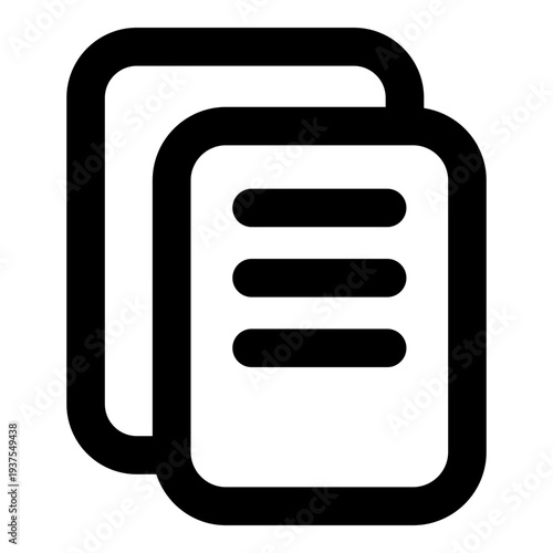 Modern document icon for business and communication needs