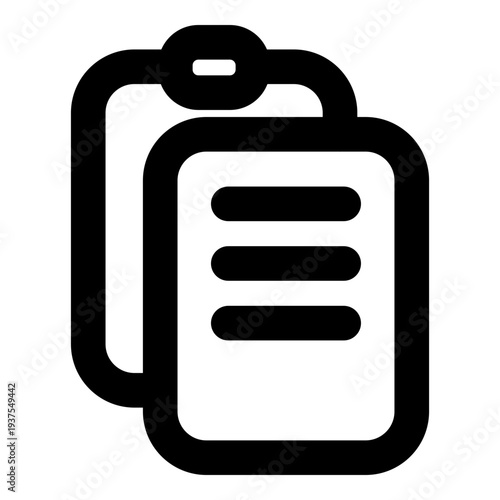 Clipboard with blank paper for notes and to do lists