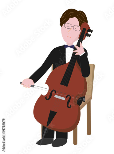 楽器を演奏しているミュージシャン。