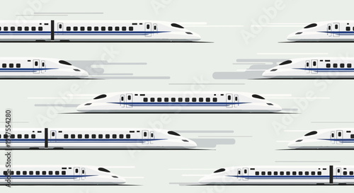 High-speed trains pattern